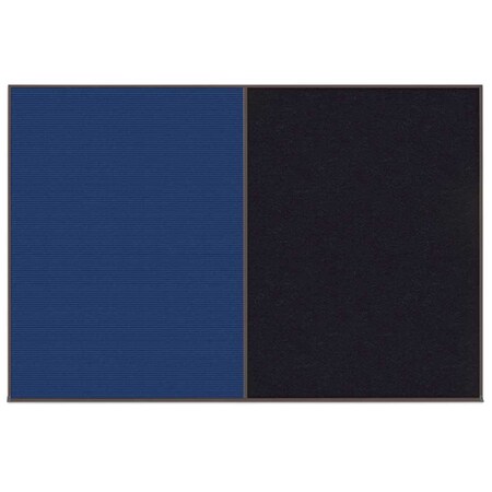 United Visual Products Enclosed Corkboard, 1 Door, 72"x48", 4" Fra UV3405-BRONZE-BUFF